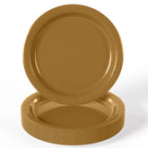 7 In. Gold Paper Plates | Case of 1000