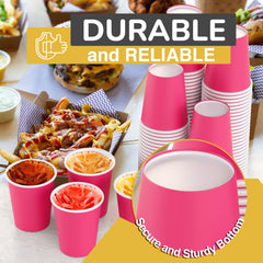 12 Oz. Cerise Paper Cups | 20 Count