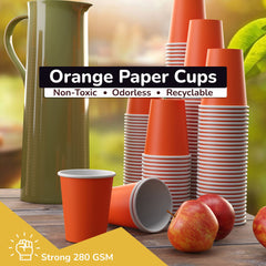 12 Oz. Orange Paper Cups | 20 Count