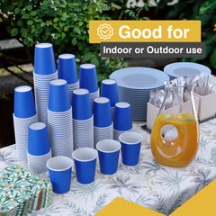 12 Oz. Dark Blue Paper Cups | 20 Count