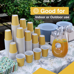 12 Oz. Yellow Paper Cups | 20 Count