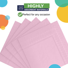 Pink Luncheon Napkins - 6.75 in. | 100 Count