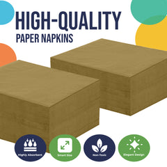 Gold Luncheon Napkins | 100 Count