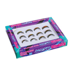 Stainless Steel Mood Rings - 12 Count