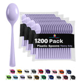 Heavy Duty Lavender Plastic Spoons | Case of 1200