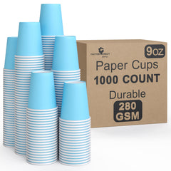 9 Oz. Light Blue Paper Cups | Case of 1000