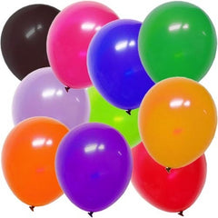 12 In. Happy Birthday Bulk Assorted Latex Balloons | 100 Count