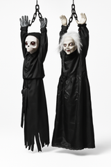 Creepy Animated Hanging Doll Figure - 53 Inches