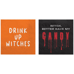 Spooky Fun Beverage Napkin Witch Multipack - 5 In. X 5 In.