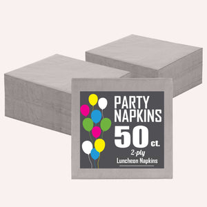 Silver Luncheon Napkins - 6.75 in. | 1800 Count