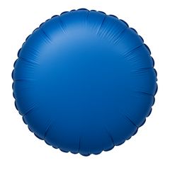 Royal Blue 18-Inch Foil Balloon - Metallic Circle