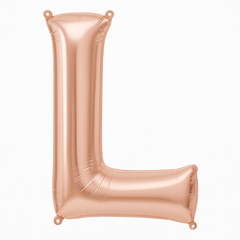 Rose Gold Letter L Foil Balloon