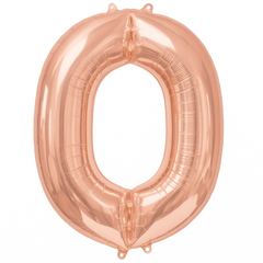 Rose Gold Letter O Foil Balloon