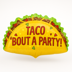 Festive Taco Shaped Foil Balloon