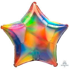 Iridescent Rainbow Star Foil Balloon