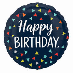 Colorful Celebration Happy Birthday Foil Balloon - 18 Inch