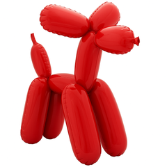 Deluxe Red Balloon Dog Mylar Sitter