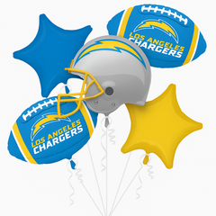 Los Angeles Chargers Metallic Balloon Bouquet
