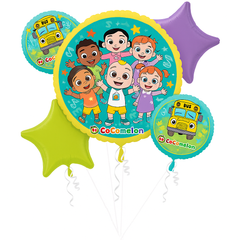 CoComelon Foil Balloon Bouquet - 5 Piece Set