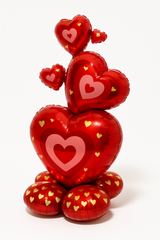Valentine’s Day Airloonz Stack Heart Metallic Balloon