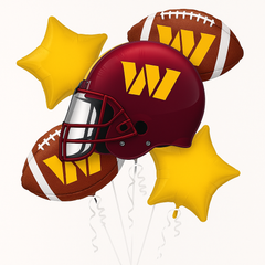 Washington Commanders Foil Balloon Bouquet