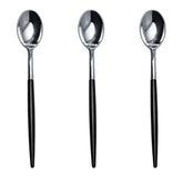 Trendables Spoons Black/Silver | 480 Count