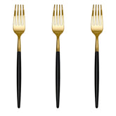 Trendables Forks Black/Gold | 120 Count