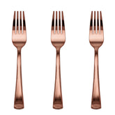 Exquisite Classic Rose Gold Plastic Forks | 120 Count