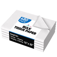 White Tissue Paper 15 In. x 20 In. | 480 Sheets
