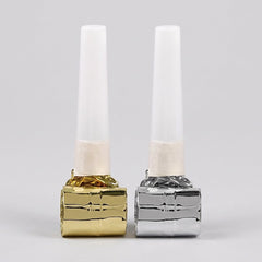 Metallic Gold and Silver Blowout Party Noisemakers, 8-Pack