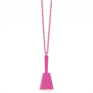 Bright Pink Clacker Necklace - Noisemaker