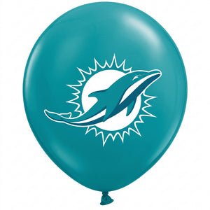 Miami Dolphins 12" Printed Latex Balloons