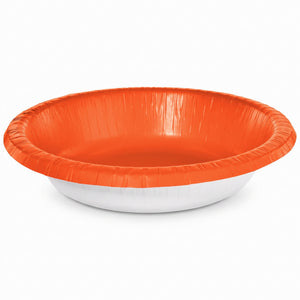 Vibrant Orange 20oz Paper Bowls - Pack of 20