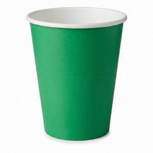 Festive Green 9oz Paper Cups