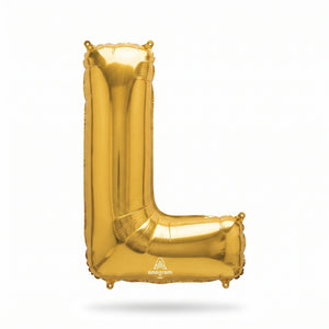 Gold Foil Letter L Balloon
