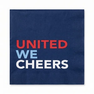 United We Cheers Patriotic Beverage Napkins - 5 In. X 5 In.