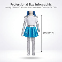 Disney Zombies 3 Addison Alien Halloween Costume for Girls