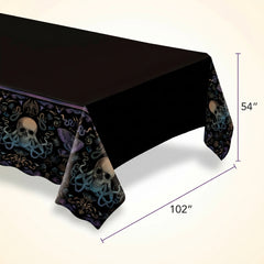 Dark Academia Halloween Plastic Tablecover