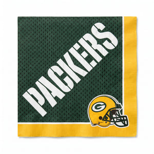 Green Bay Packers NFL Lunch Napkins - 6.5 In. x 6.5 In.