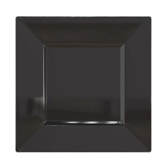 8 In. Black Square Plates | 10 Count