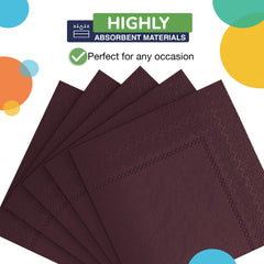 Brown Beverage Napkins - 4.75 in. x 4.75 in. | Case of 3600
