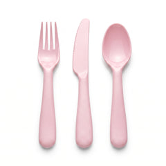 Brava! Elegant Pink Plastic Cutlery Set - 24 Count