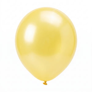 Yellow Pearl Latex Balloons, 12-Inch, 15-Pack