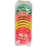 Neon Carnival Rings/5.25 Inch - 12 Count