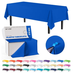 54 In. x 300 Ft. Cut To Size Table Roll | Dark Blue | Case of 4