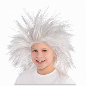 Silver Crazy Wig - Team Spirit Costume Accessory