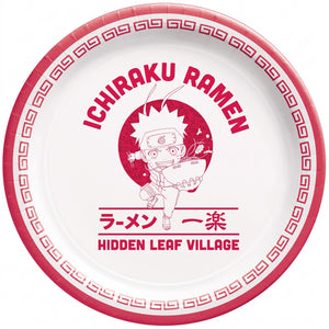 Naruto Themed 7" Round Paper Plates - Set of 8