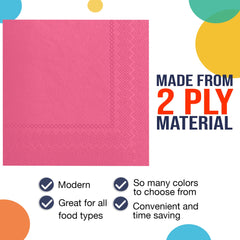 Unleashed - Cerise Luncheon Napkins - 50 Ct.