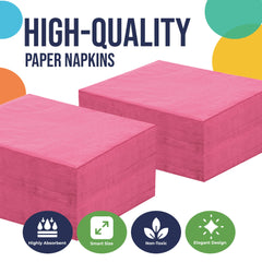 Unleashed - Cerise Luncheon Napkins - 50 Ct.