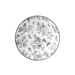 8 In. Classic Botanical Design Plastic Plates | 10 Count